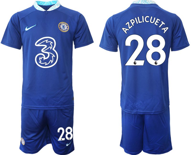 Men 2022-2023 Club Chelsea FC home blue 28 Soccer Jersey